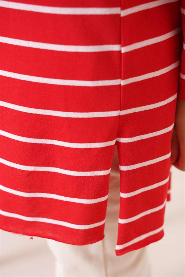 Striped Tunic Red