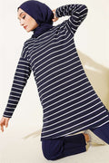 Striped Tunic Navy Blue