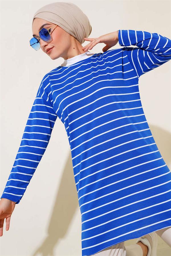 Striped Tunic Saxe