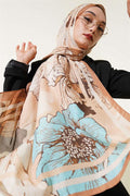 Shelia Pattern Lina Shawl Latte