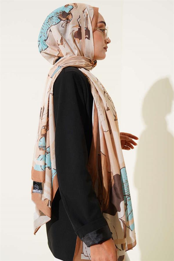 Shelia Pattern Lina Shawl Latte
