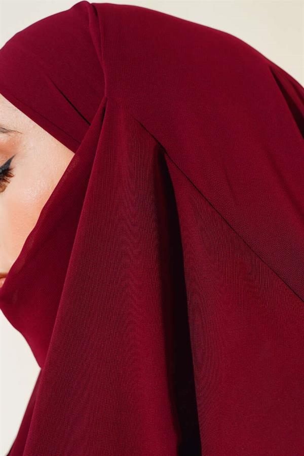 Chiffon Souffle Himar Shawl Burgundy
