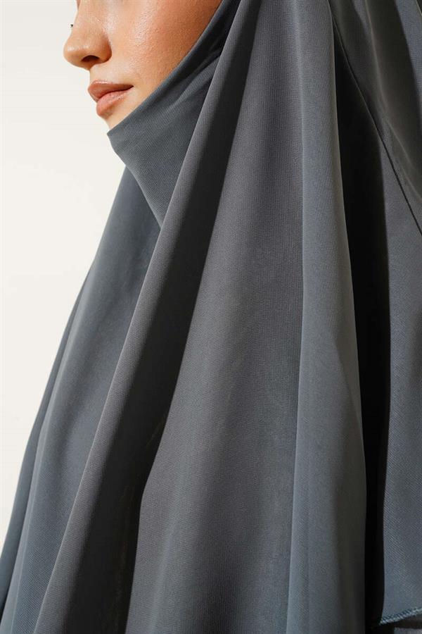 Chiffon Souffle Himar Shawl Gray