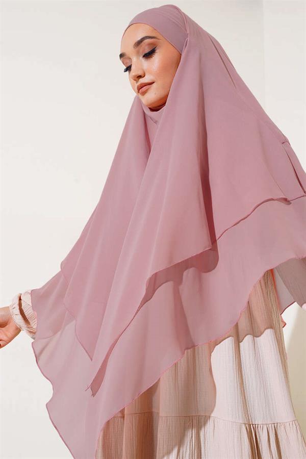 Chiffon Soufflé Himar Shawl Powder