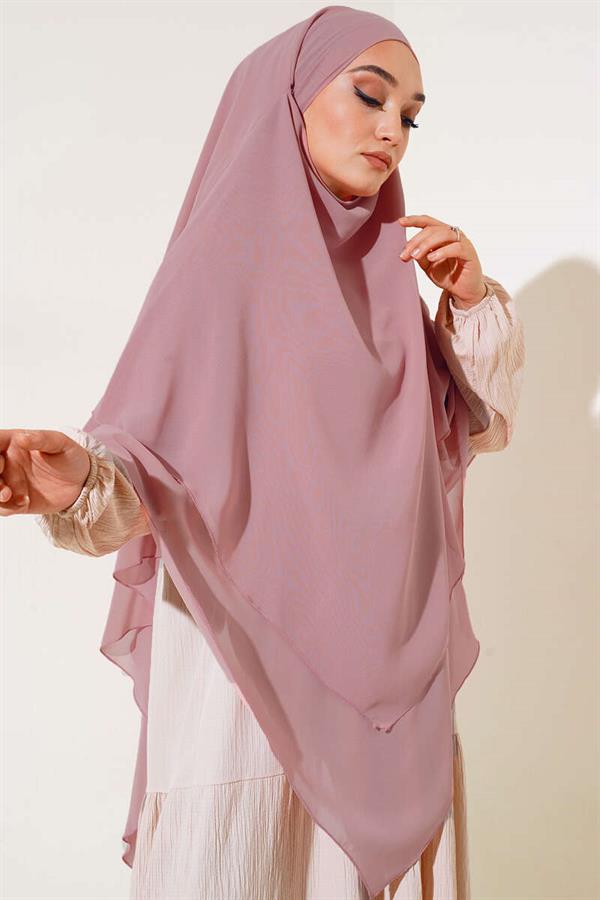 Chiffon Soufflé Himar Shawl Powder