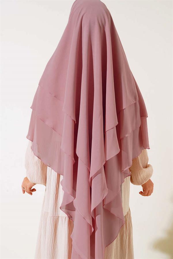 Chiffon Soufflé Himar Shawl Powder
