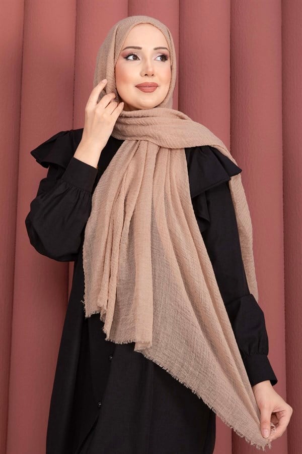 Soft Crepe Scarf Series Camel