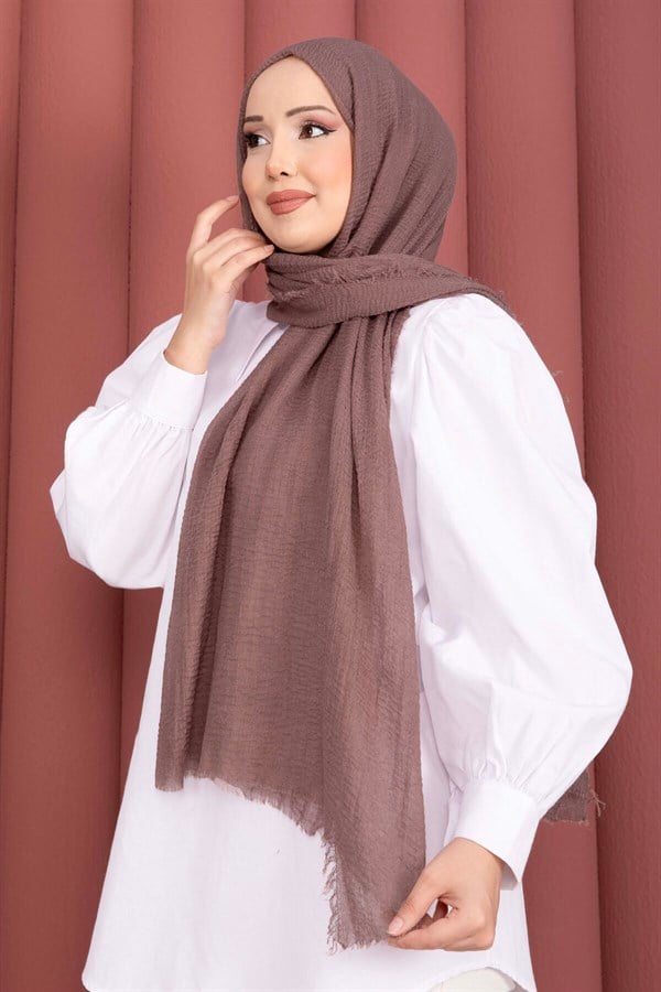 Soft Crepe Scarf Series Coffee
