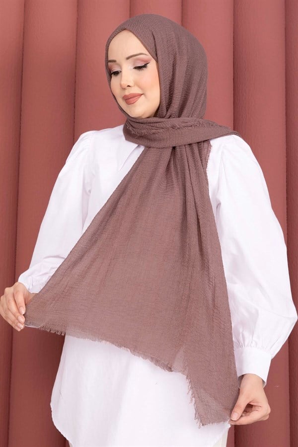 Soft Crepe Scarf Series Coffee