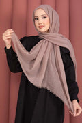 Soft Crepe Scarf Series Dark Beige