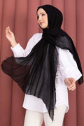 Soft Crepe Scarf Series Black
