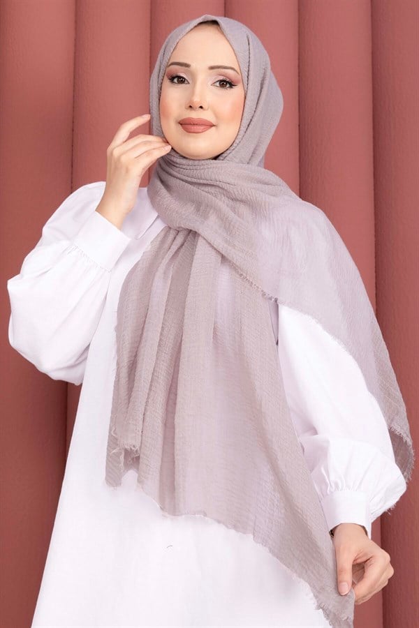 Soft Crepe Scarf Series Stone