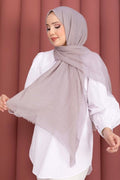 Soft Crepe Scarf Series Stone