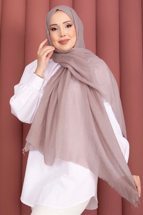 Soft Crepe Scarf Series Mink