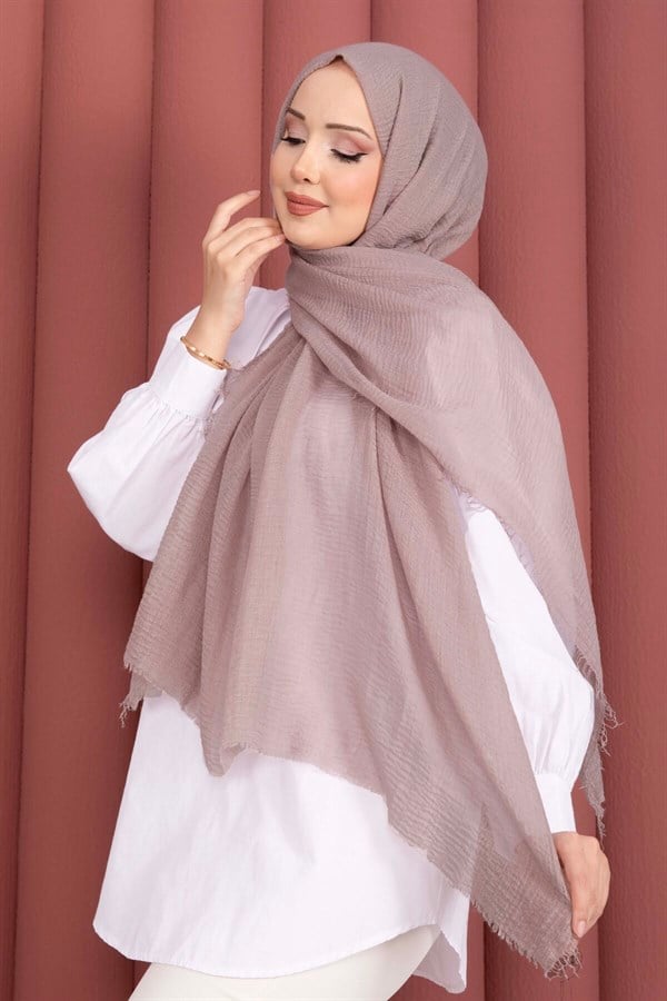 Soft Crepe Scarf Series Mink