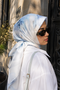 Soft Floral Pattern Scarf Series Grey