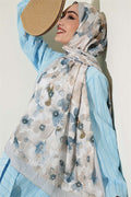Soft Flora Bamboo Crush Shawl Grey