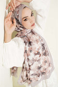 Soft Flora Bamboo Kash Shawl Mink