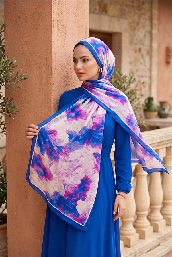 Soft Floral Shawl Series Saks