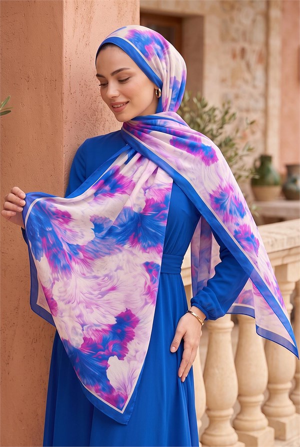 Soft Floral Shawl Series Saks