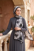 Soft Floral Scarf Series Black