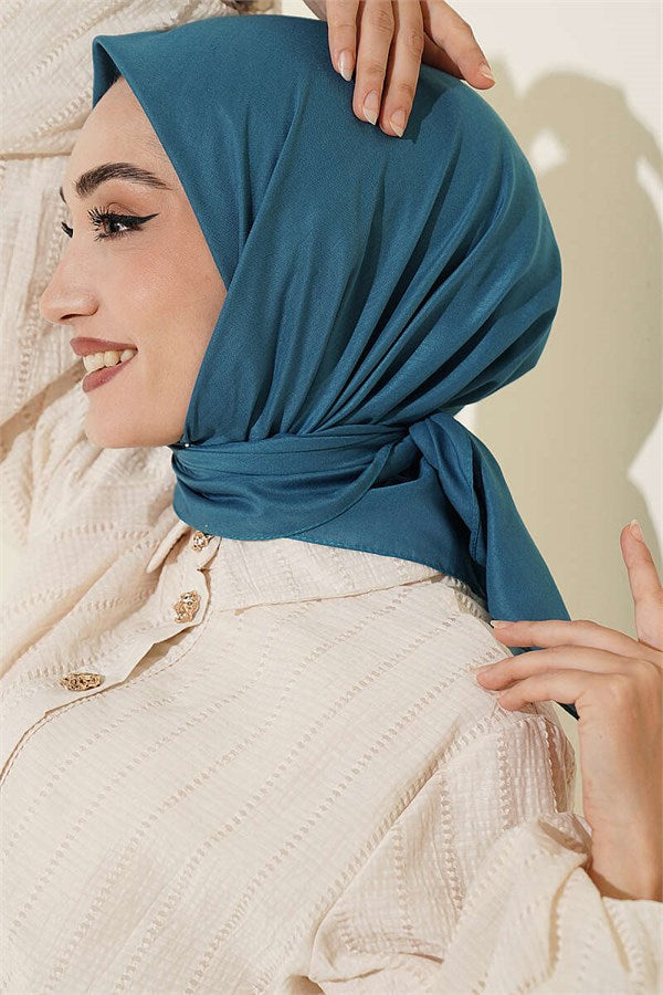 Soft Touch Series Scarf, Petrol Blue