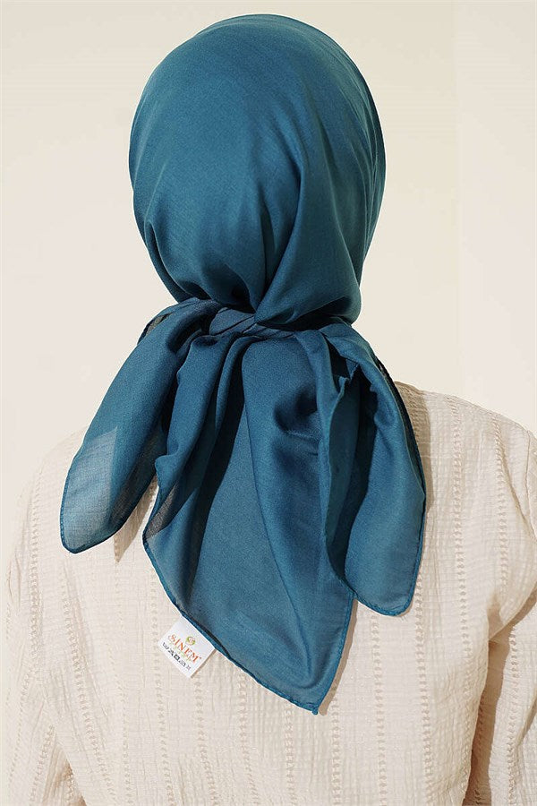Soft Touch Series Scarf, Petrol Blue