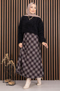 Softy Plush Textured Knit Sweater Black