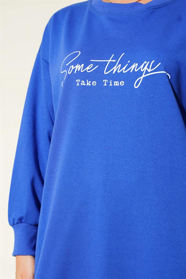 Something Printed Two Rope Tunic Saxe