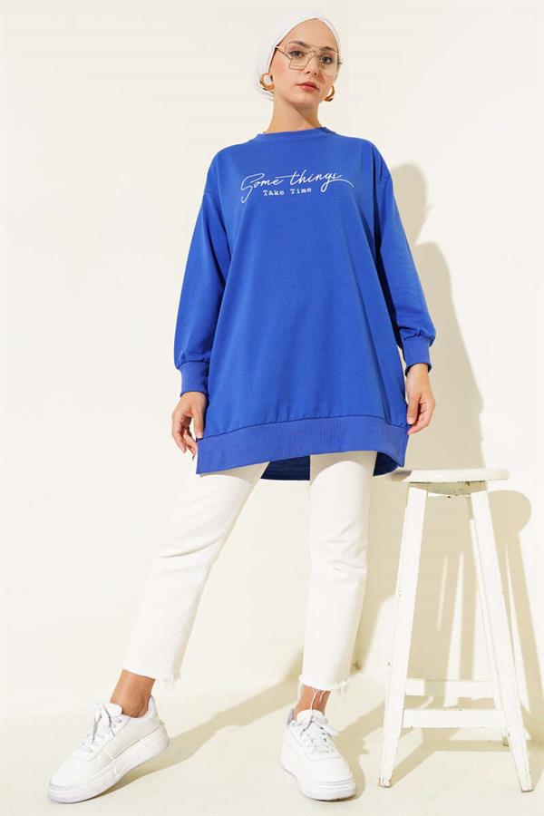 Something Printed Two Rope Tunic Saxe