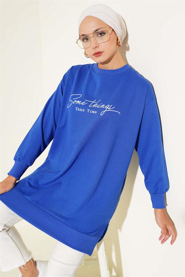 Something Printed Two Rope Tunic Saxe