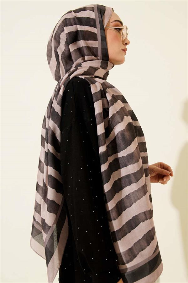 Stick Pattern Lina Shawl Powder