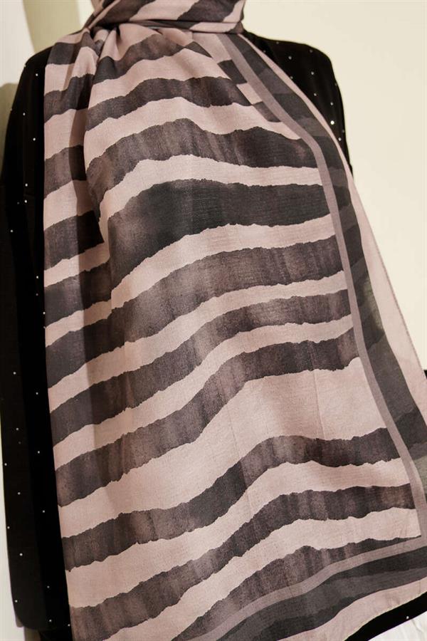 Stick Pattern Lina Shawl Powder