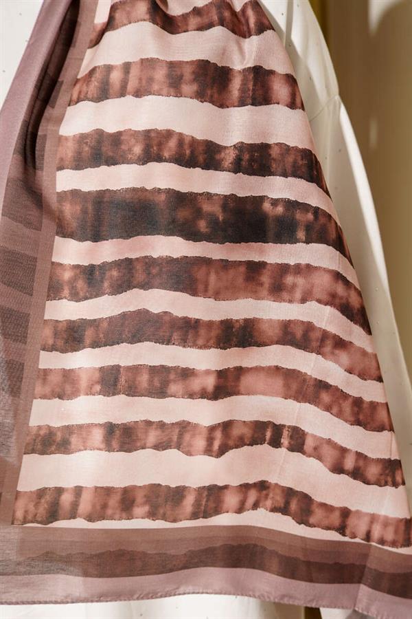 Stick Pattern Lina Shawl Mink