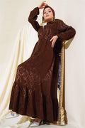 Stone Detailed Dress Brown
