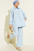 Stone Striped Modal 2 Piece Set, Blue
