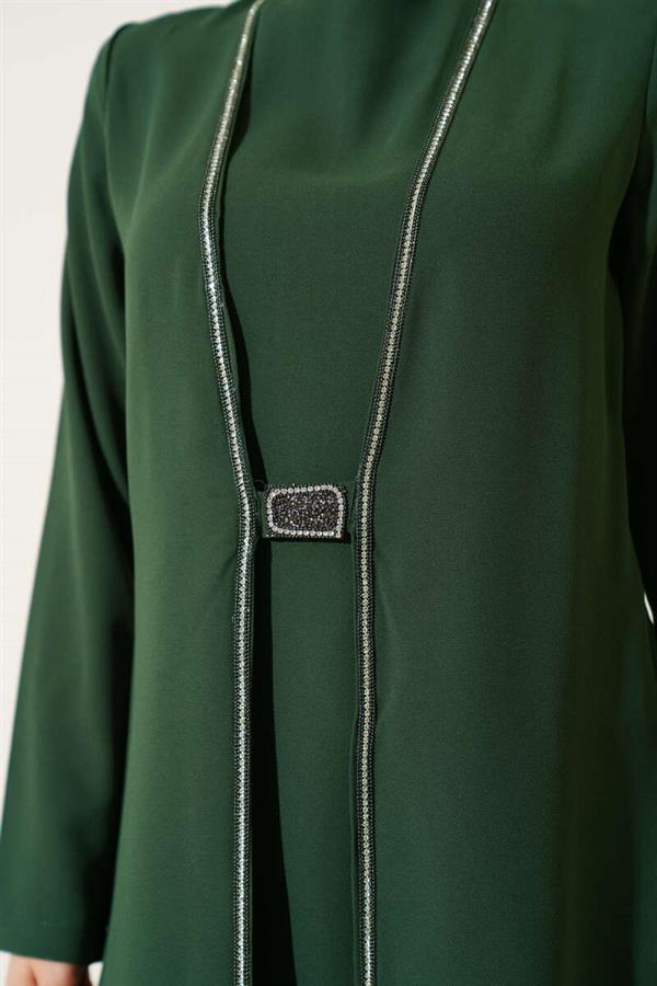 Stone Row Detailed 2 Piece Set Green