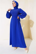 Stone Embellished Dress Saxe