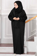 Black Hijab Prayer Dress with Carrying Bag