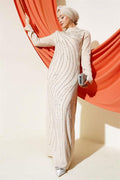 Stoned Plus Size Evening Dress Stone