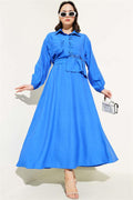 Stoned Ruffle Skirted 2 Piece Set Saxe