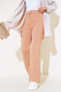 Single Buttoned Trousers Camel