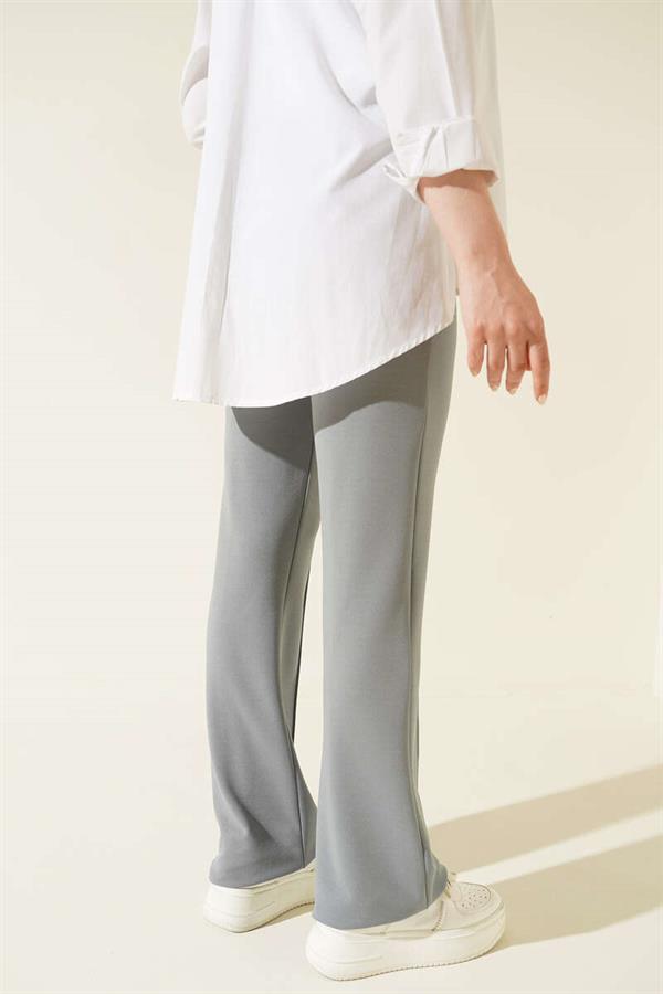 Single Buttoned Trousers Grey