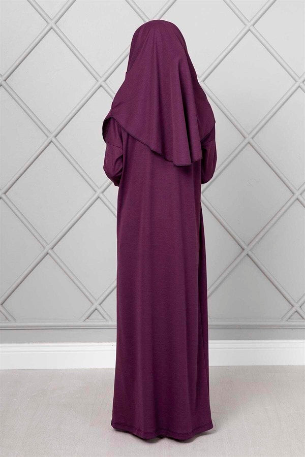 Children's Hijab Prayer Dress, Fuchsia