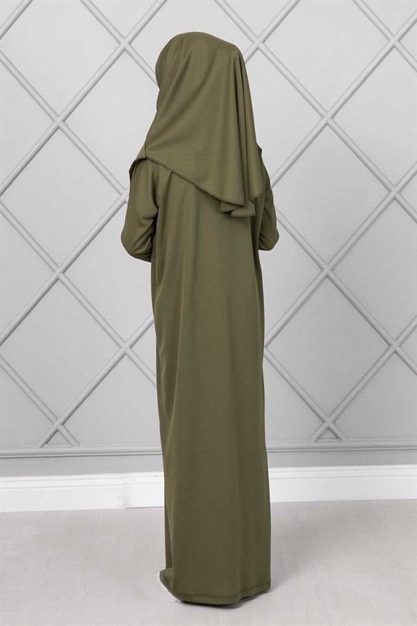 Hijab Children's Prayer Dress Khaki