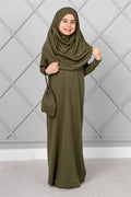 Hijab Children's Prayer Dress Khaki