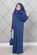 Hijab Children's Prayer Dress Indigo