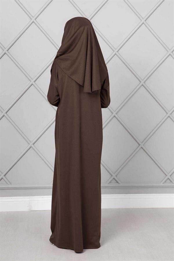 Children's Modest Prayer Dress, Brown