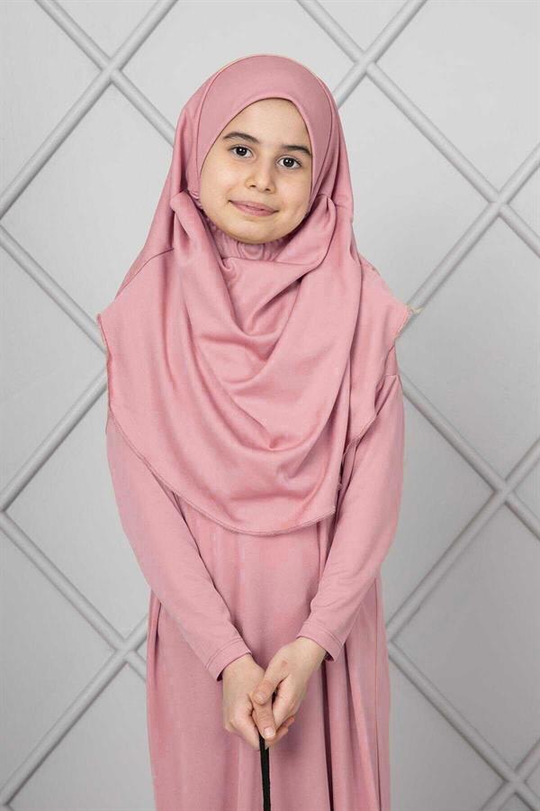 Hijab Children's Prayer Dress Powder