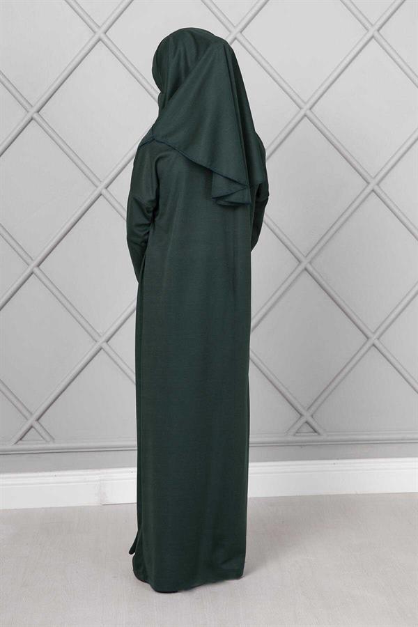 Hijab Children's Prayer Dress Emerald